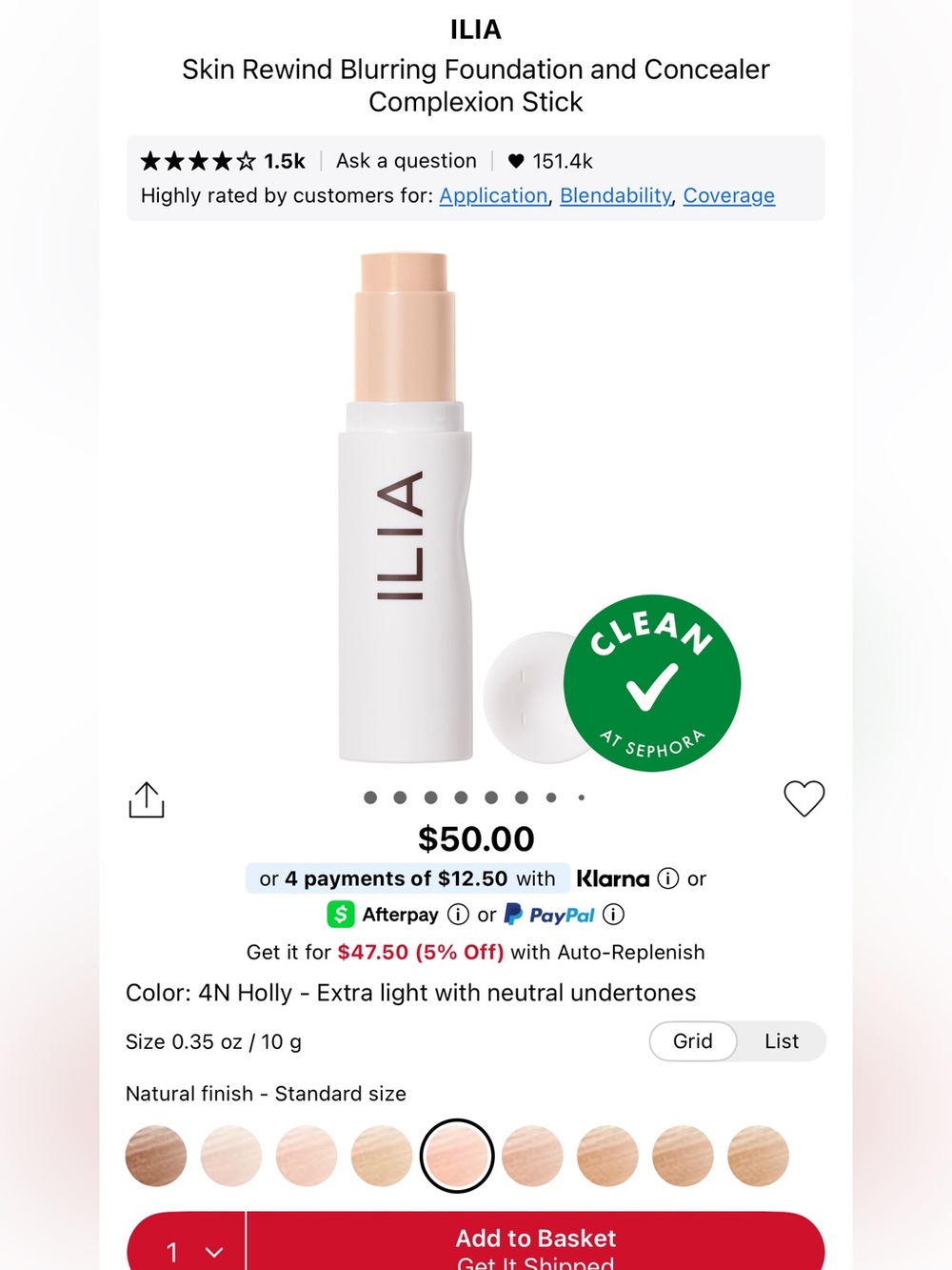 ILIA BLURRING FOUNDATION ⭐️